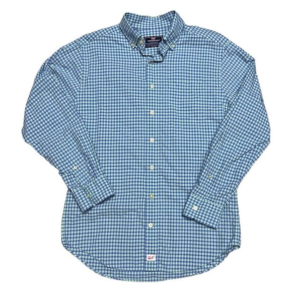 Vineyard Vines PLAID MURRAY Luxury Designer Casual Business Button Shirt Small - Picture 1 of 4